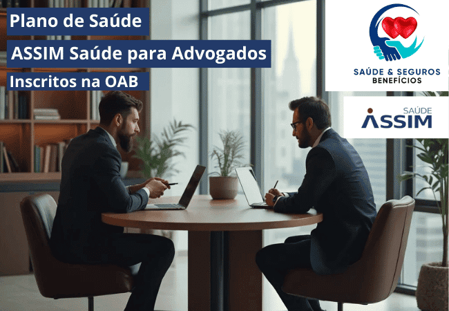 Dois advogados conversado sobre o Plano de saúde Assim para advogados inscritos na OAB