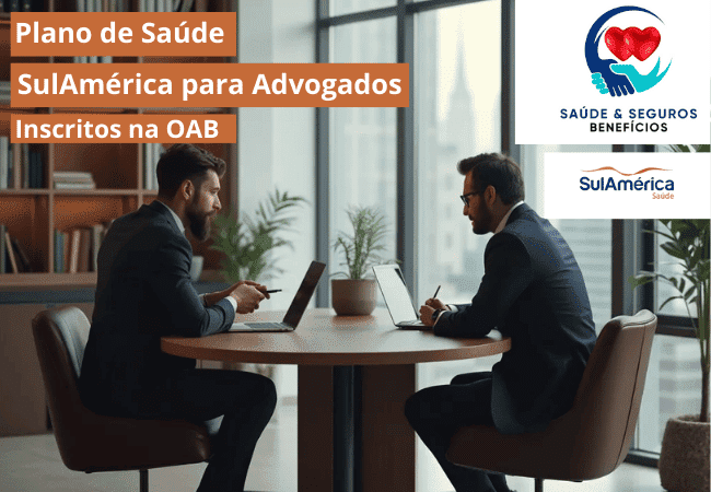 dois advogados conversando sobre o plano de saúde da sulamerica planos de saúde para advogados inscritos na caasp/oab